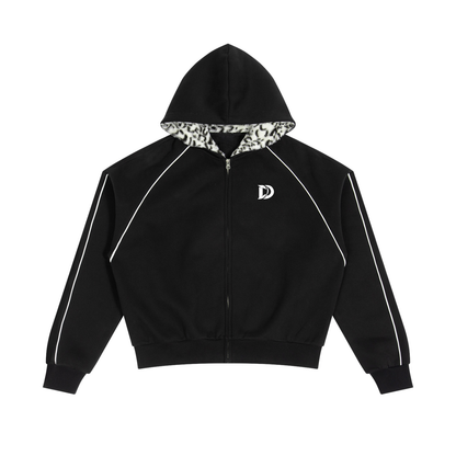 Leopard Hood Zip-Up