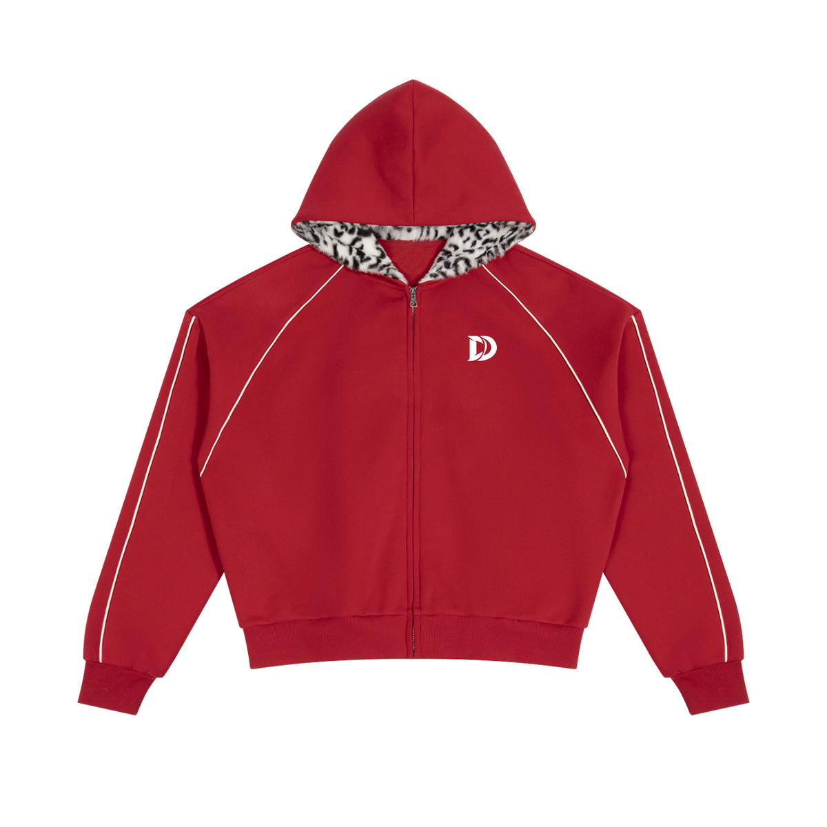 Leopard Hood Zip-Up
